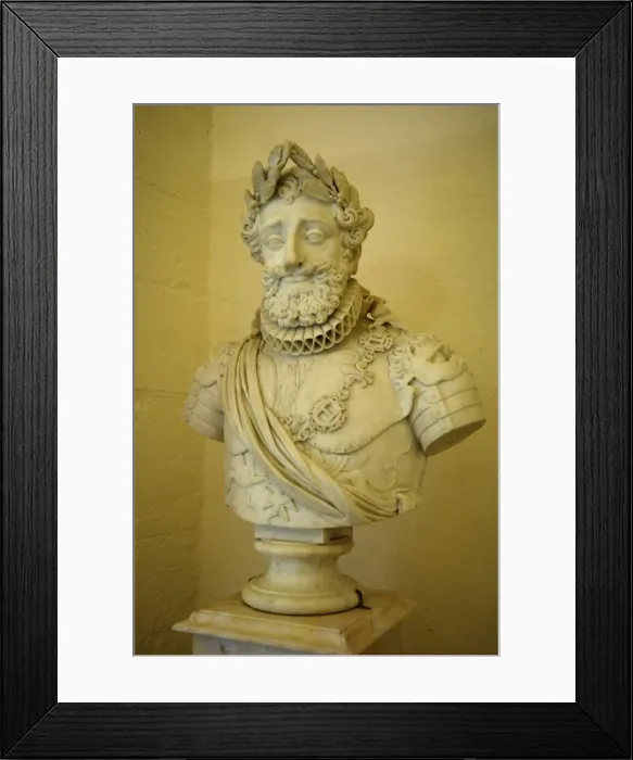 Framed Print : FRANCE. Pau. Castle. Bust of Herny IV. Sculpture Framed Print : FRANCE. Pau. Castle. Bust of Herny IV. Sculpture
