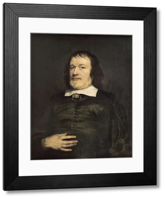 Framed Print : HANNEMAN, Adriaen (1604-1671). Portrait of a Framed Print : HANNEMAN, Adriaen (1604-1671). Portrait of a