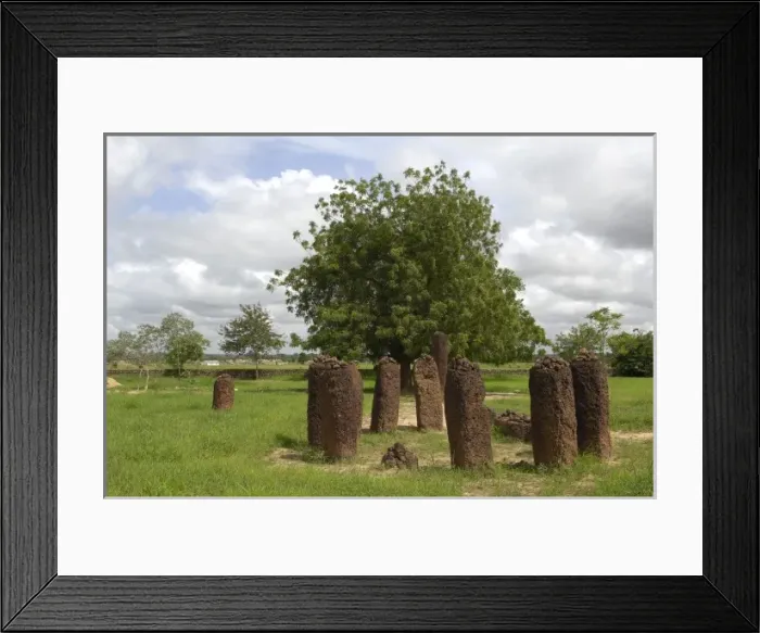 Framed Print : THE GAMBIA. Wassu. Stone circles Framed Print : THE GAMBIA. Wassu. Stone circles