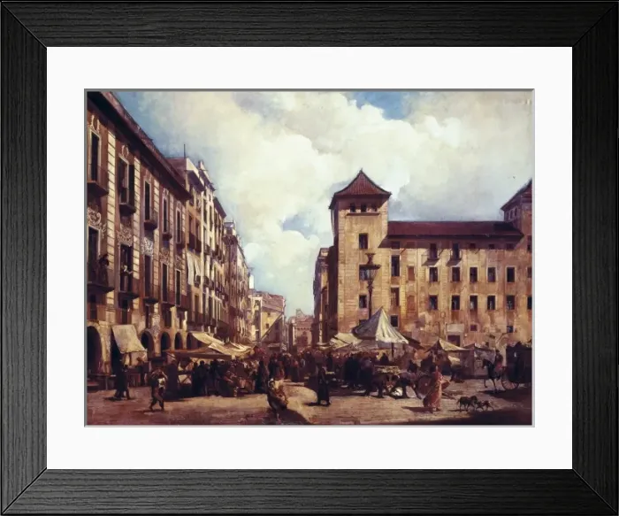 Framed Print : MARTI i ALSINA, Ramon (1826-1894). Els Encants Framed Print : MARTI i ALSINA, Ramon (1826-1894). Els Encants