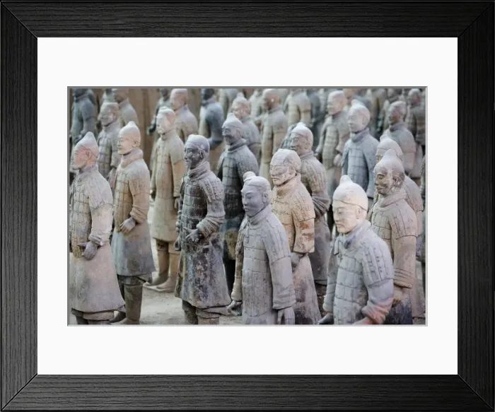 Framed Print : Terracotta Army. 221-206 BC. CHINA. Xian. Mausoleum Framed Print : Terracotta Army. 221-206 BC. CHINA. Xian. Mausoleum