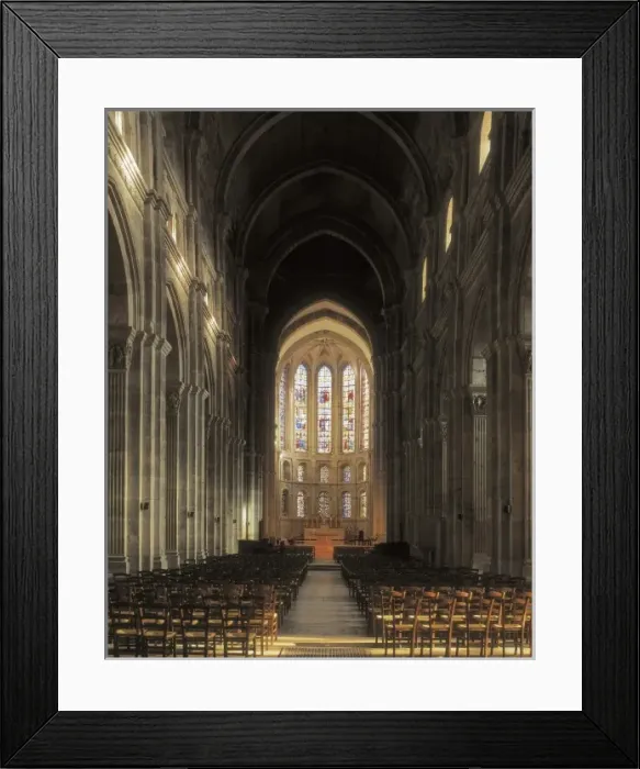 Framed Print : Cathedral of Saint Lazare. 1120-1178. FRANCE Framed Print : Cathedral of Saint Lazare. 1120-1178. FRANCE