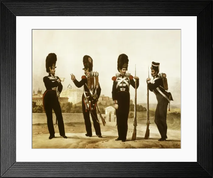 Framed Print : Spain (19th c. ). Grenadiers of the Royal Guard Framed Print : Spain (19th c. ). Grenadiers of the Royal Guard