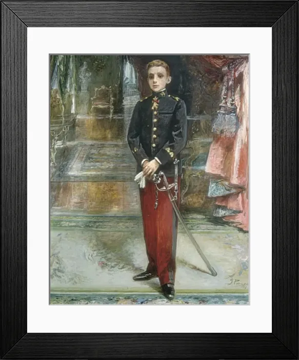 Framed Print : PINAZO CAMARLENCH, Ignacio (1849-1916). Alfonso Framed Print : PINAZO CAMARLENCH, Ignacio (1849-1916). Alfonso