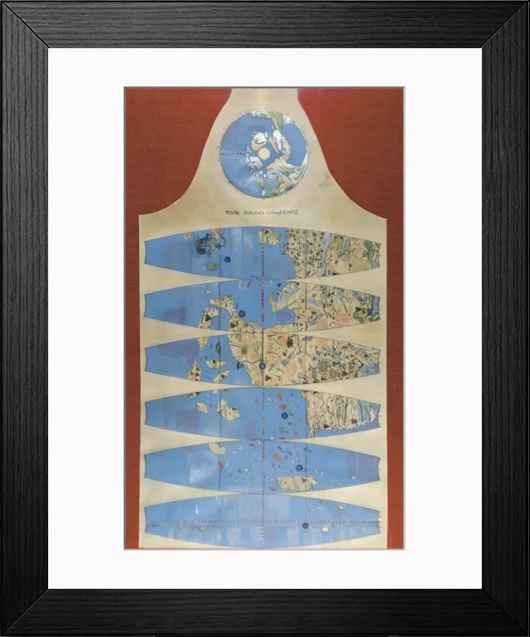 Framed Print : Depiction of Asia in a globe built in Nuremberg Framed Print : Depiction of Asia in a globe built in Nuremberg