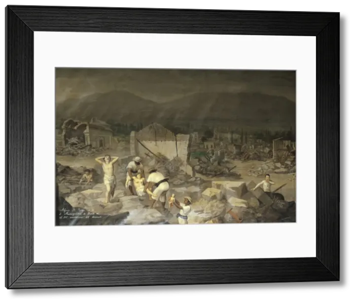 Framed Print : ECUADOR. Ibarra. City Hall. Greatest hall. Earthquake Framed Print : ECUADOR. Ibarra. City Hall. Greatest hall. Earthquake