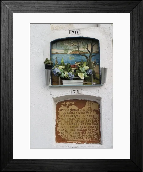 Framed Print : SPAIN. CATALONIA. GERONA. Cadaqu鳮Cemetery Framed Print : SPAIN. CATALONIA. GERONA. Cadaqu鳮Cemetery