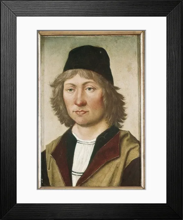 Framed Print : Anonymous portrait tradtionally attributed to Framed Print : Anonymous portrait tradtionally attributed to