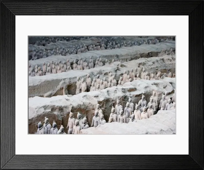 Framed Print : Terracotta Army. 221-206 BC. CHINA. Xian. Mausoleum Framed Print : Terracotta Army. 221-206 BC. CHINA. Xian. Mausoleum