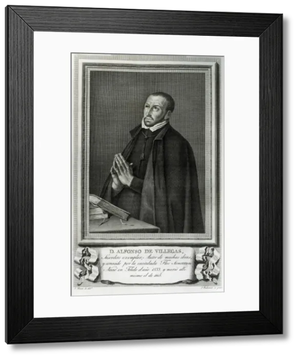 Framed Print : VILLEGAS, Alonso de (1533-1605). Engraving Framed Print : VILLEGAS, Alonso de (1533-1605). Engraving