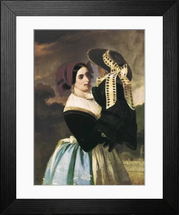 Framed Print : DOMINGUEZ BECQUER, Valeriano (1834-1870). La Framed Print : DOMINGUEZ BECQUER, Valeriano (1834-1870). La