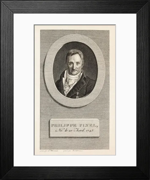 Framed Print : PINEL, Philippe (1745-1826). French psychiatrist Framed Print : PINEL, Philippe (1745-1826). French psychiatrist
