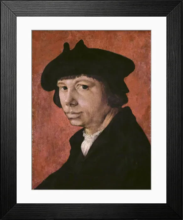 Framed Print : LUCAS VAN LEYDEN (1494-1533). Self-portrait Framed Print : LUCAS VAN LEYDEN (1494-1533). Self-portrait