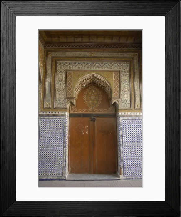Framed Print : MOROCCO. Rabat. Gate of the mosque of the medina Framed Print : MOROCCO. Rabat. Gate of the mosque of the medina