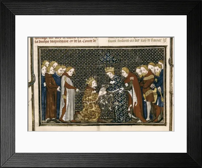 Framed Print : Philip IV of Spain payin homage to Edward III Framed Print : Philip IV of Spain payin homage to Edward III
