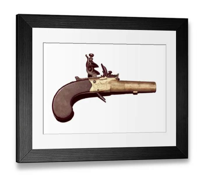 Framed Print : Spark gun Ketland and C. London, present Framed Print : Spark gun Ketland and C. London, present