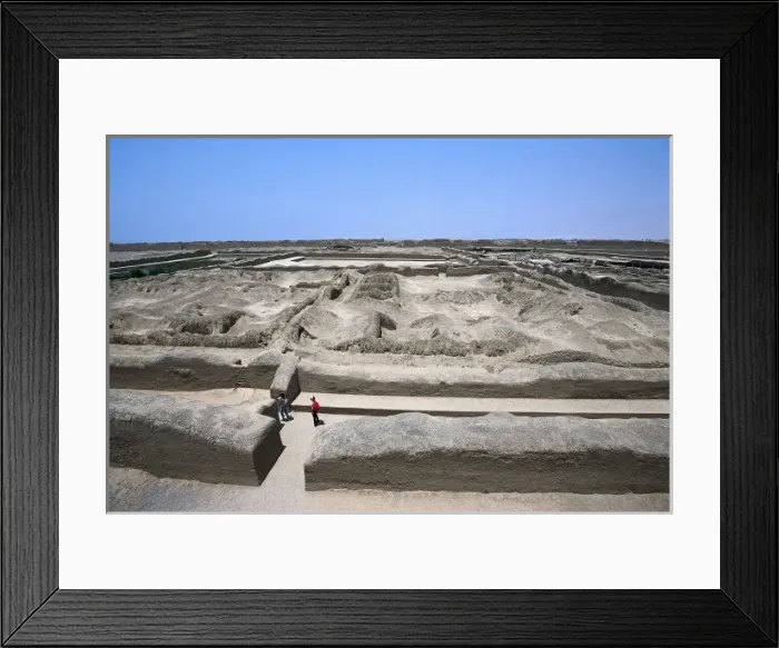Framed Print : PERU. Trujillo. Chan Chan. General view of Framed Print : PERU. Trujillo. Chan Chan. General view of