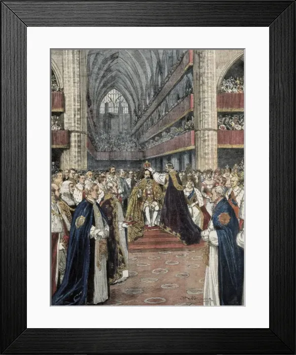 Framed Print : United Kingdom (1901). Coronation of Edward VII Framed Print : United Kingdom (1901). Coronation of Edward VII