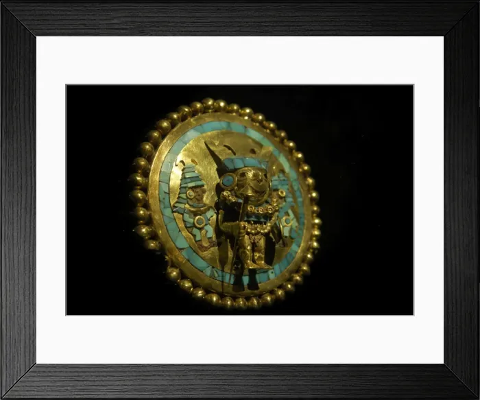 Framed Print : Earring (3rd c. AD). Moche or Mochica Art. PERU Framed Print : Earring (3rd c. AD). Moche or Mochica Art. PERU