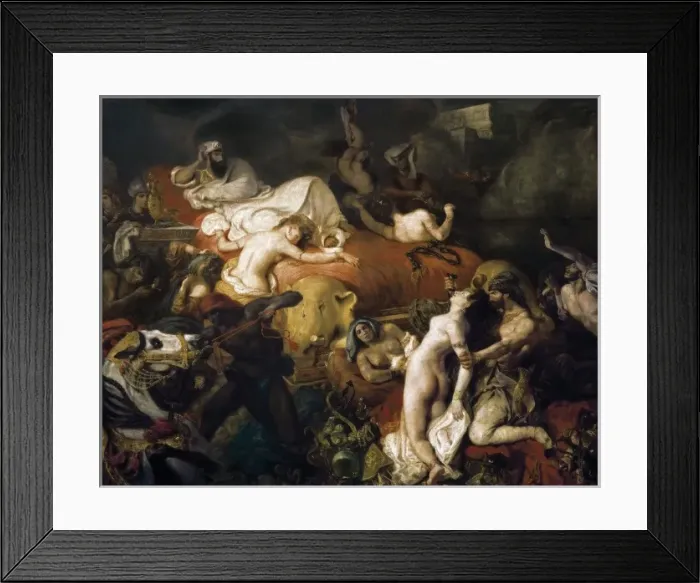 Framed Print : DELACROIX, Eug讥(1798-1863). The Death of Sardanapalus Framed Print : DELACROIX, Eug讥(1798-1863). The Death of Sardanapalus