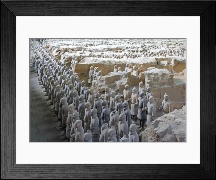 Framed Print : Terracotta Army. 221-206 BC. CHINA. Xian. Mausoleum Framed Print : Terracotta Army. 221-206 BC. CHINA. Xian. Mausoleum