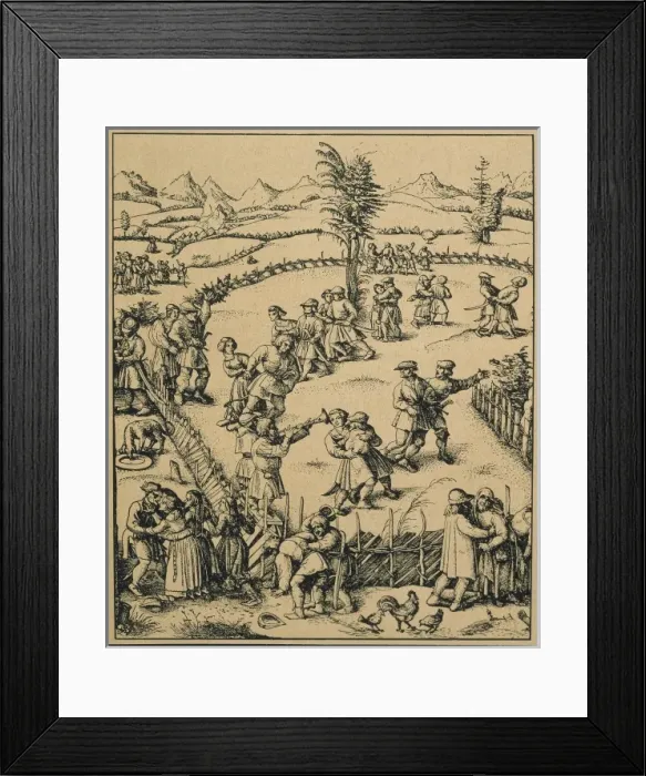 Framed Print : Farmers party in a German farm ( Der Jahrmarkt ) Framed Print : Farmers party in a German farm ( Der Jahrmarkt )