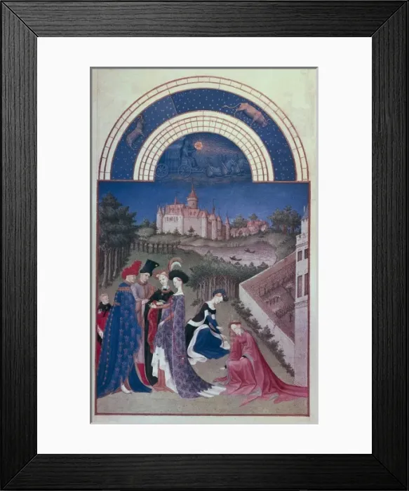 Framed Print : LIMBOURG, Jean (ca. 1370-1416); LIMBOURG, Herman Framed Print : LIMBOURG, Jean (ca. 1370-1416); LIMBOURG, Herman