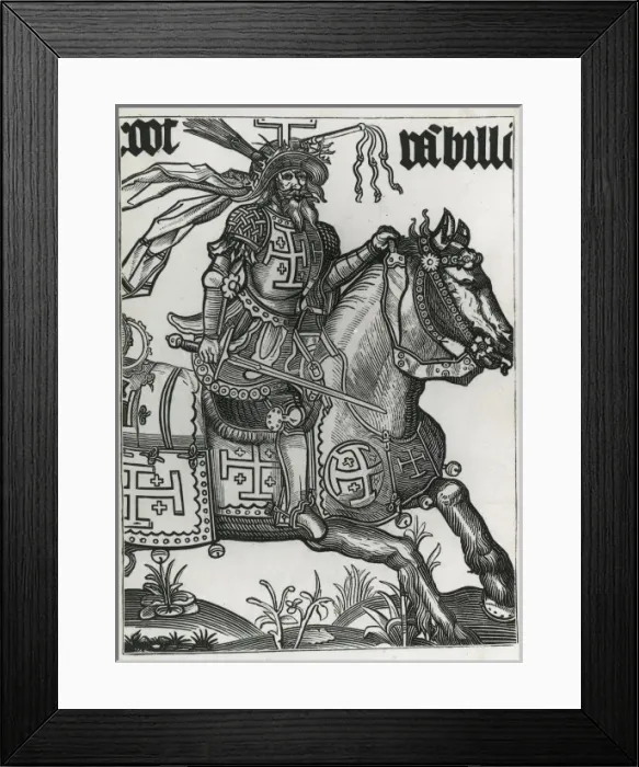 Framed Print : First Crusade (1096-1099). Godfrey of Bouillon Framed Print : First Crusade (1096-1099). Godfrey of Bouillon