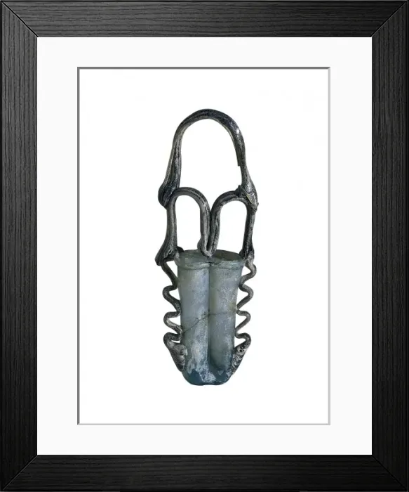 Framed Print : Double ointment bottle. Roman art. SPAIN. Barcelona Framed Print : Double ointment bottle. Roman art. SPAIN. Barcelona