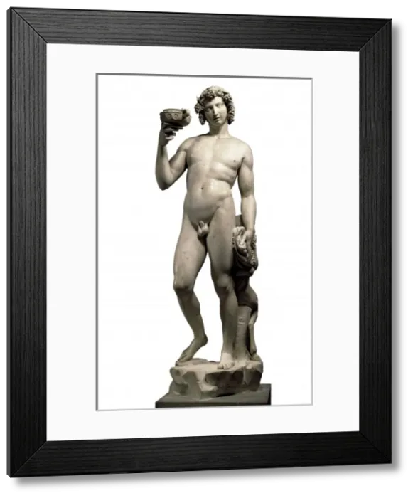 Framed Print : Michelangelo (1475-1564). Bacchus. 1496-1497 Framed Print : Michelangelo (1475-1564). Bacchus. 1496-1497