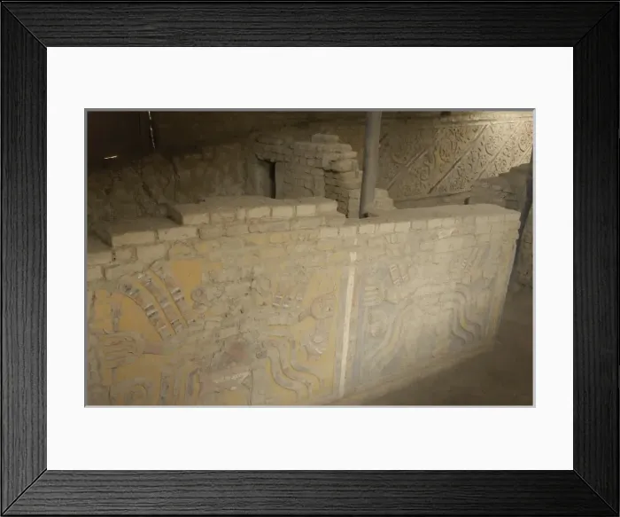 Framed Print : PERU. LA LIBERTAD. El Brujo Archaeological Complex