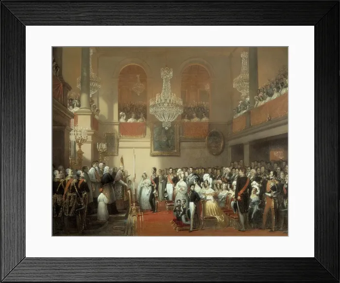 Framed Print : COURT, Joseph D鳩r頨1797-1865). Wedding of Framed Print : COURT, Joseph D鳩r頨1797-1865). Wedding of