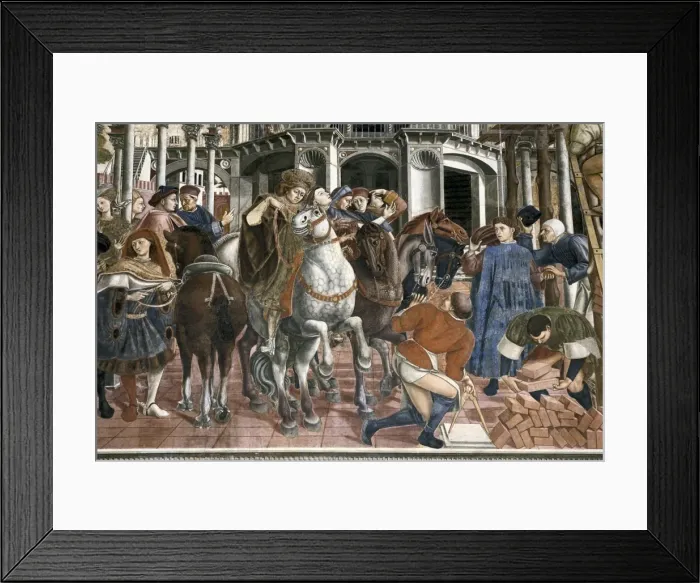 Framed Print : DOMENICO DI BARTOLO (1400-1447). The building Framed Print : DOMENICO DI BARTOLO (1400-1447). The building