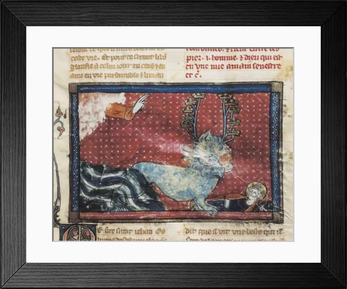 Framed Print : Doctrine Chretienne. French school. 13th century Framed Print : Doctrine Chretienne. French school. 13th century