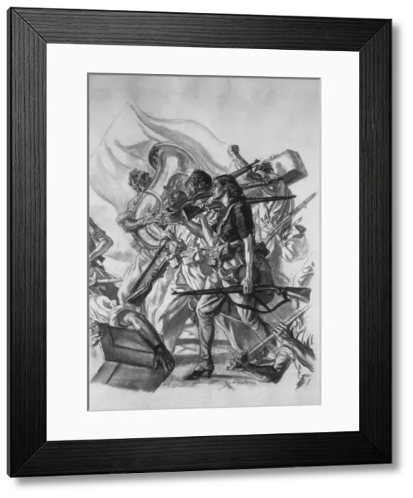 Framed Print : Spanish Civil War (1936-1939). Mixt brigades