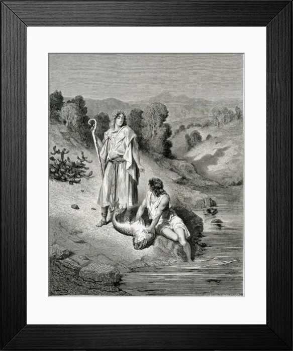 Framed Print : Dore, Paul Gustave (1832-1883). La Sainte Bible Framed Print : Dore, Paul Gustave (1832-1883). La Sainte Bible