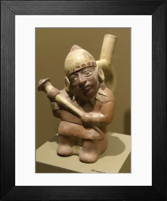 Framed Print : Ceramics depicting the stages of life (3rd c Framed Print : Ceramics depicting the stages of life (3rd c