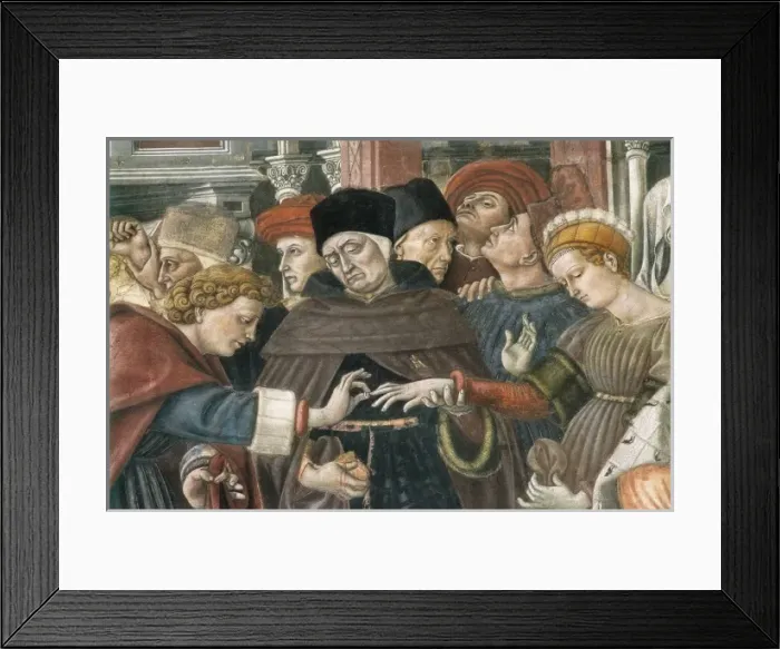 Framed Print : DOMENICO DI BARTOLO (1400-1447). Marriage of Framed Print : DOMENICO DI BARTOLO (1400-1447). Marriage of