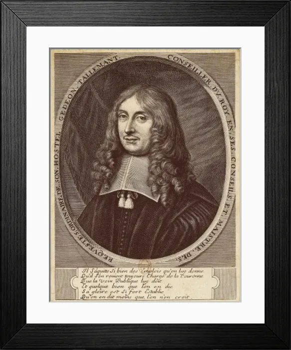 Framed Print : TALLEMANT DES REAUX, G餩on (1619-1690). Etching Framed Print : TALLEMANT DES REAUX, G餩on (1619-1690). Etching