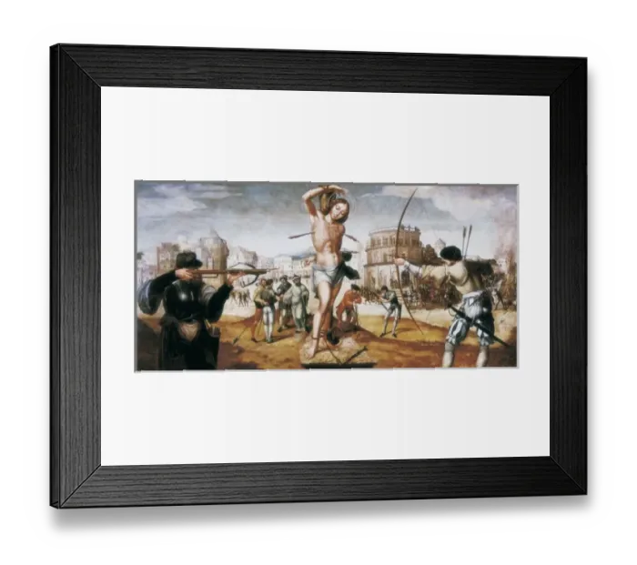 Framed Print : LOPEZ, Gregorio ( -1550). The Martyrdom of St Framed Print : LOPEZ, Gregorio ( -1550). The Martyrdom of St