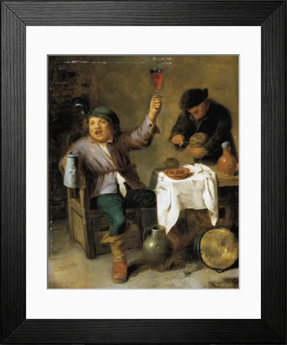 Framed Print : Brouwer, Adriaen. The Bacchanal. 1st half 17th Framed Print : Brouwer, Adriaen. The Bacchanal. 1st half 17th
