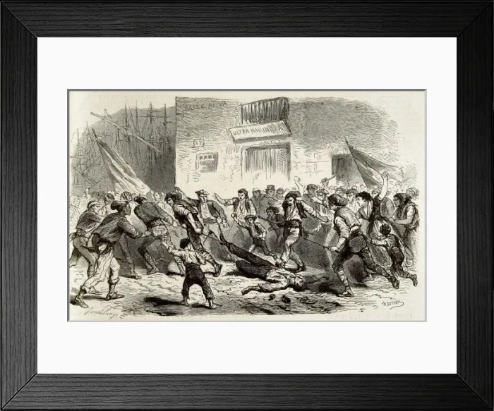 Framed Print : Spain (1868). Glorious Revolution. Murder of Framed Print : Spain (1868). Glorious Revolution. Murder of
