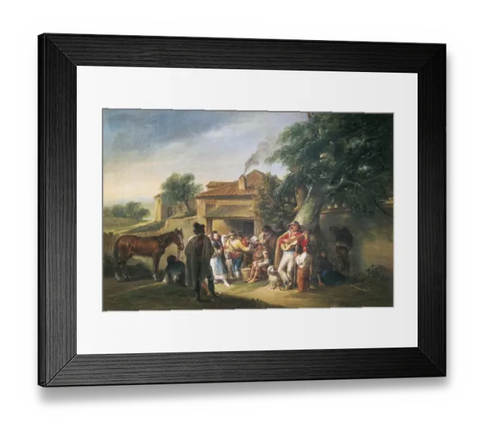 Framed Print : ALENZA y NIETO, Leonardo (1807-1845). Escena Framed Print : ALENZA y NIETO, Leonardo (1807-1845). Escena