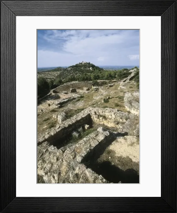Framed Print : SPAIN. ARAGON. TERUEL. Calaceite. Poblado de Framed Print : SPAIN. ARAGON. TERUEL. Calaceite. Poblado de