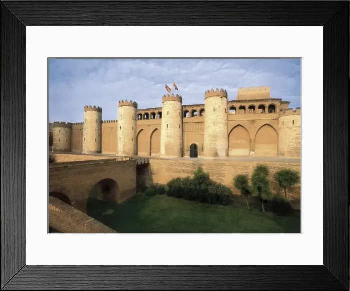 Framed Print : Aljaferia Palace. 11th c. SPAIN. ARAGON. Zaragoza Framed Print : Aljaferia Palace. 11th c. SPAIN. ARAGON. Zaragoza