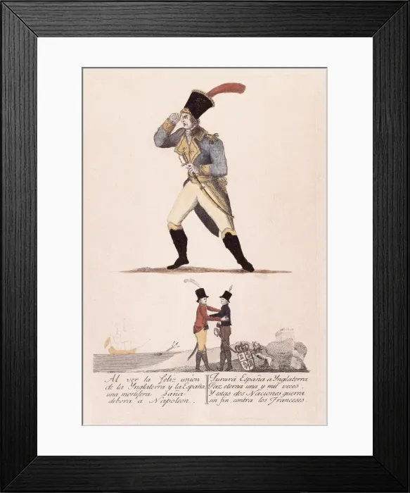Framed Print : Spain (1808-1814). Peninsular War. Napoleon in Framed Print : Spain (1808-1814). Peninsular War. Napoleon in