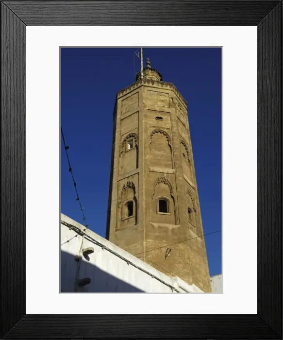 Framed Print : MOROCCO. Rabat. Mosque minaret in the medina Framed Print : MOROCCO. Rabat. Mosque minaret in the medina