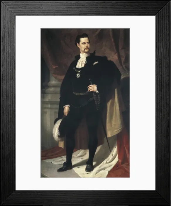 Framed Print : PILOTY, Ferdinand (1828-1895). Portrait of Louis Framed Print : PILOTY, Ferdinand (1828-1895). Portrait of Louis
