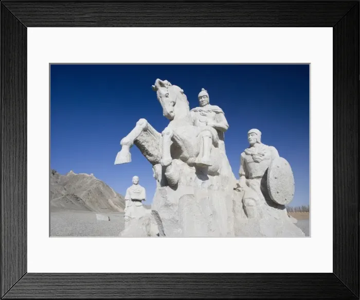 Framed Print : CHINA. Jiayuguan. The Silk Road. Gobi Desert Framed Print : CHINA. Jiayuguan. The Silk Road. Gobi Desert