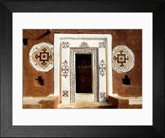 Framed Print : MAURETANIA. HODH ECH CHARGUI. Oualata. Decorated Framed Print : MAURETANIA. HODH ECH CHARGUI. Oualata. Decorated